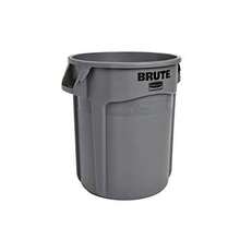 BRUTE Heavy-Duty Round Trash/Garbage Can, 10-Gallon, Gray, Outdoor Waste Container For Landscapers/Construction/Restaurants/Back Of House/Offices/Warehouses, Pack Of 6 - Multicolor - View 9