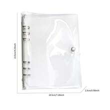 Nail Art Portfolio – Nail Design Collection Book With 6 Insert Pages For Displaying Press-On Nail Styles,Clear Empty Storage Book & Display Stand With Double-Sided Adhesive Tape,Loose-Leaf Removable Packaging For Fake Nails, Salon Supplies & Personal Item Storage - Clear - View 14