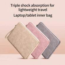 Funda para portátil de 13-13.3 pulgadas, estuche compatible con Macbook Air 13/Pro 13 pulgadas - Funda protectora para Macbook, bolsa de transporte para tableta/portátil, Chromebook, funda para computadora Asus - Rosa - Ver 3