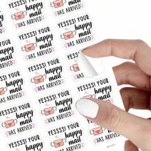 150pcs/10sheets Envelope Gift Box Sealing Stickers, Dessert Cake Box Decoration Stickers, Self-Adhesive Label Stickers, Fast Food Takeout Bouquet Gift Box Packaging Thank You Stickers School Supplies,Back To School
