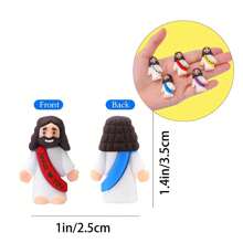 80pcs, Jesus Loves You Little Figurine Ornament, Suitable For  Egg Filling And Sunday School Party Gifts, Hide And Seek Sunday School Religious Party Gifts