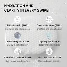 Needly Daily Toner Pad, Exfoliating Pads With BHA & PHA, Deep Hydration, Pore Minimizer Face, Centella, Tea Tree, High Volume Essence, Large Cotton Pad, Korean Skin Care (80 Pads) - Daily Toner Pad - View 6