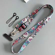 升级版复古花纹斜跨挂带可调节手机长挂绳挂脖防丢绳 - 彩色 - 查看 10