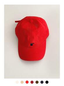 1 pieza Gorra estilo snapback minimalista suave con corona, sombrero de sol casual unisex para exterior, rostro pequeño, primavera/verano