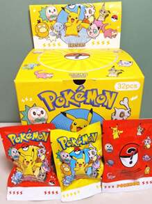 pokemon 1/5/10/32pcs Pokemon Eraser Ornaments Blind Box - Cute Cartoon Characters, Can Erase Pencil Marks, Can Also Be Used As Ornaments, Features - Ideal Gift For Giving, Summer Must-Have, Suitable For Giving Or Using At Summer Parties, Birthday Parties, Christmas, Halloween, Thanksgiving Parties,Valentine's Day, Couple