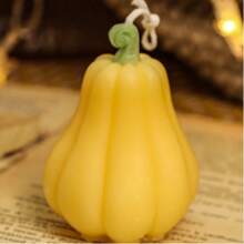 1 pièce Bougies en forme de citrouille de Thanksgiving aux parfums automnaux. Bougies chauffe-plat à la citrouille pour la décoration de la maison. Bougie à la cire artisanale parfumée pour la chambre, la salle de bain ou les fêtes (6 options de couleurs, parfumées)