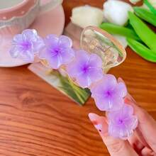 1pc Oversized Sunflower Claw Hair Clip, Cute & Versatile Floral Hair Accessory Hair Clips Hair Jaw Clip Hair Clamps Hair Clutch Hair Catcher Clip - Yellow - View 6