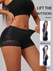 Braga de control de cintura alta sin costuras para mujeres, corsé de encaje sexy para la cintura, moldeador de fondos, bragas con control del abdomen