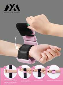 MEIYIXING Bandas de peso para pierna o muñeca MEIYIXING, ajustables, de material de silicona color rosa amigable con la piel, para yoga, baile, gimnasio y entrenamiento de resistencia