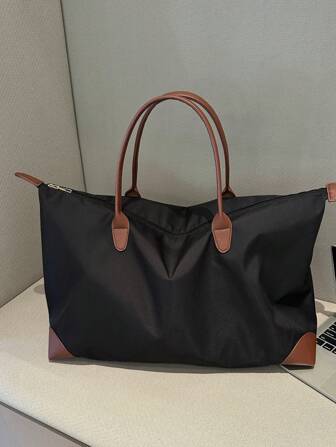 Large Capacity Women Tote Bag, 2025 New Fashion Minimalist One Shoulder Crossbody Bag, Oxfprd Cloth Underarm Handbag