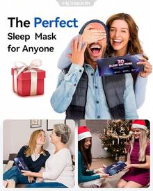 Weighted Eye Mask For Sleeping - Blackout Sleep Mask For Women Men, FACEMOON Lash Extension Eye Covers, Memory Foam, 3D Contoured, Airplane Travel Essentials, Blindfold For Meditation(Gray)