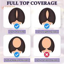 Grey Hair Toppers For Women With Thinning Short Hair Topper Fluffy Pixie Cut Wiglets Hairpieces 7 * 7inch Large Coverage Synthetic Topper For Women01 - C-7*7Saltandpepper - View 5