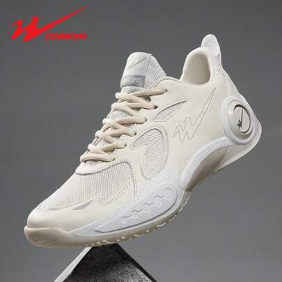 STARNOVO Men's Basketball Shoes, Ultra-Light Rubber Sole Anti-Slip Wear-Resistant, PU Leather + Knitted Mesh Patchwork, Comfortable Lining, Moisture-Wicking Breathable, Suitable For Middle & Primary School Students Basketball/Baseball Training And Competition