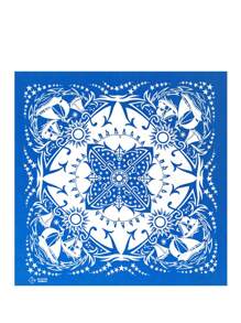 1pc Creative Gift, New Retro Maritime Outdoor Multifunctional Bandana, Headband, Street Dance, Hip Hop, Decoration, Lightweight Vintage Sailboat Print Square Scarf, Suitable For Men And Women, Motorcycle Riding, Halloween Gift, Machine Washable Retro Streetwear Accessory, Motorcycle Accessory | Exquisite Design Scarf | 100% Scarf, Headband, Bandana