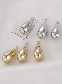 2pcs, Water Drop Jewellery Making Charm.Not Easy To Lose Colour, Allergy.Suitable For Making Earrings, Necklaces, Bracelets, Tiaras, Key Rings, Keychains.DIY Decorative Pieces.Make Unique Jewellery.Key Rings, Amulets, Decorative Pieces. Diy Charm Jewellery Accessories.Jewellery Making Supplies.Bracelet Charms Crafts And Everyday Gifts.Back-To-School Season