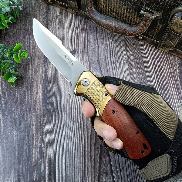 Outdoor Portable Folding Knife Camping Survival Tactics Hunting Military EDC Pocket Knife 5Cr13Mov Steel Blade Gift For Men