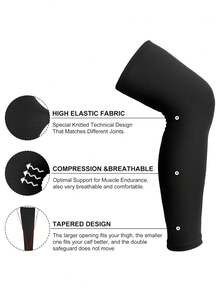 4 pares de mangas de compresión de protección solar de longitud completa para hombres, mangas de enfriamiento para fútbol, golf, baloncesto, guantes blancos, calentadores de brazos, disfraces de otoño, disfraces de Halloween, regalos para hombres - A - Ver 3