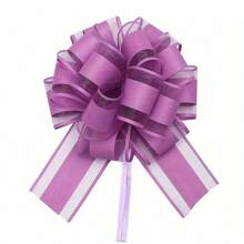 20pcs Macaron Color 3D Floral Gift Bow - 11.94 Inches Blue, Purple, Pink And Green String Bow, Suitable For Various Festivals And Birthday Party Decorations (Random) School Supplies, Back To School