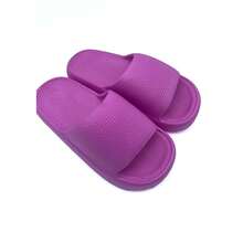 LULI PATOTAS Luli Sandalias modelo Nubia. Slide lisas unisex de suela gruesa, estilo nube, cómodas y antideslizantes para casa, playa o baño. - Rosa Fucsia - Ver 4