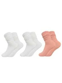 1-3 Pairs Solid Color Silicone Anti-Slip Yoga Socks, Shock-Absorbing, Noise-Reducing, Wear-Resistant. Indoor Jumping Rope Floor Socks Suitable For Professional Fitness, Pilates, Ballet And Outdoor Sports, Also Suitable For Daily Wear, Unisex