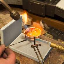 Ladrillos refractarios de panal cuadrado para procesamiento de soldadura de joyería de oro, plata y cobre, placa de soldadura redonda con aislamiento térmico - Pequeño - Ver 3