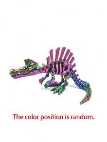 1pc 3D Printed Spinosaurus Dinosaur Model - Adjustable Jaws And Joints, Swinging Model, Home Decoration, And Novelty Gifts, Suitable For Collectible Dinosaur Toys For Dinosaur Biology Enthusiasts