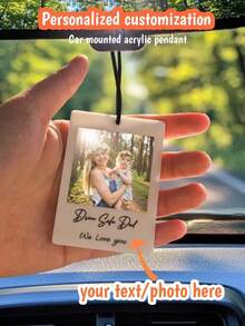 定制 1PC 亚克力照片板、定制汽车亚克力照片、定制亚克力照片板、定制照片礼品、情侣照片、情侣礼品、定制亚克力相框、透明耐用的材质、适合悬挂在汽车上、装饰在包包上、家居装饰和办公桌上、送给朋友和爱人的完美礼物、适合工艺装饰和感谢礼物、适合家庭/办公室、情人节礼物