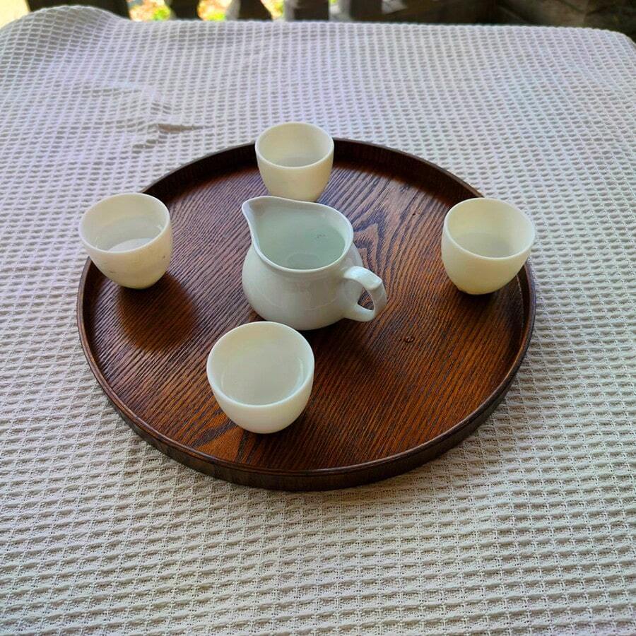 1 件/3 件木制托盘，用于盛放食物、小吃、饮料、寿司、牛排、披萨、甜点、蛋糕、面包、早餐托盘、咖啡托盘、茶托盘、熟食拼盘 - 棕色 - 查看 1