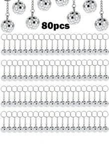 2/5/10 peças Mini Chaveiro Bola de Discoteca Brilhante, Chaveiro, Anel, Bolsa, Mochila, Enfeite, Pendente de Telefone, Presente para Mulheres, Presente de Casamento, Presente de Festa