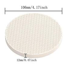 Ladrillos refractarios de panal cuadrado para procesamiento de soldadura de joyería de oro, plata y cobre, placa de soldadura redonda con aislamiento térmico - Pequeño - Ver 10