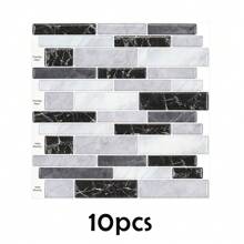 Peel And Stick Waterproof Backsplash Wallpaper For Kitchen, Bathroom Self-Adhesive Tile Contact Paper Countertops And Walls