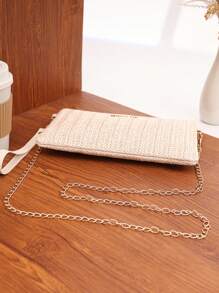 New Spring/Summer Women Straw Crossbody Bag, Versatile Unique Casual Shoulder Bag