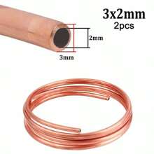 1M/2M Soft Metal Coil Outer Diameter 2~8mm Inner Diameter 1~6mm Metal Wire Tube Air Conditioning Heat Dissipation DIY Crafts