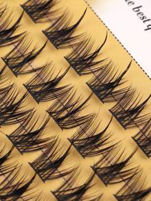 120/144/192 PCS Fox Eyelash CC Curling Artificial Mink Eyelash Extension Kit, Natural Appearance, Single Full Eyelash, Natural Appearance Single Cluster DIY False Eyelash, Soft Personal Long Eyelash DIY At Home, Comes With Eyelash Sealing And Adhesive, Tweezers, False Eyelash Set. - Multicolor - View 11