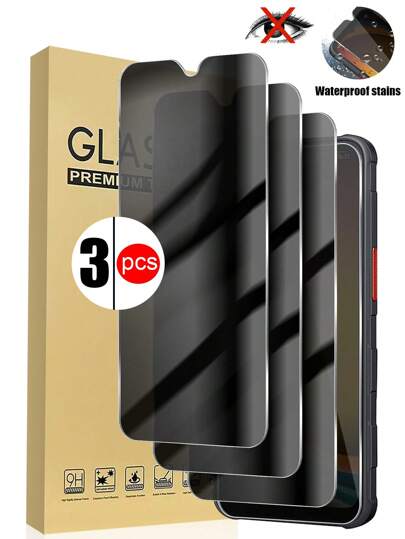3pcs Screen Privacy Tempered Glass Protector, Anti-Spy, [Excellent Touch Response][Premium Anti-Fingerprint][No Bubble Concerns], Compatible With Samsung Phones A14/A15/A25/S23 Fe/A54/S24FE/A16/A36/A56