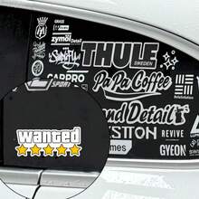 限量版“通缉”贴纸，防水乙烯基贴纸，毕业、返校、派对趣味贴纸