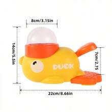 互动式猫喂食器玩具 - 手持式食物分配器，无需电池，易于清洁的鸭形塑料材质，适合室内/室外玩耍和训练的宠物用品，适合所有猫 - 彩色 - 查看 3