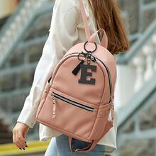 Initial Keychain Women,Alphabet A-Z Initial Letter Keychains With Tassel Purse Backpack Car Keyring - E - View 5