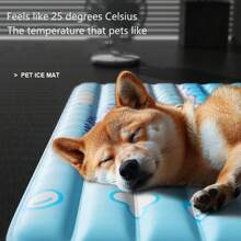 1 pièce Tapis de refroidissement pour animal de compagnie, convient aux chiens/chats en été, résistant à la mâchure, doux et confortable, imperméable, anti-salissure, aide les animaux de compagnie à éviter la chaleur