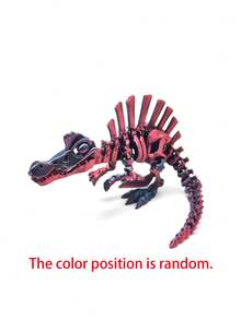 1pc 3D Printed Spinosaurus Dinosaur Model - Adjustable Jaws And Joints, Swinging Model, Home Decoration, And Novelty Gifts, Suitable For Collectible Dinosaur Toys For Dinosaur Biology Enthusiasts