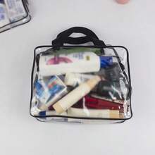 Large Toy Storage Bag, Multi-Purpose Zipper Transparent PVC Waterproof Travel Case For Blocks, Puzzles, Student Books, Toiletries, Cosmetics, Square & Rectangular, Plastic Material, Suitable For Home & Travel Organization, Valentine's Day & Wedding Gifts - Multicolor - View 4