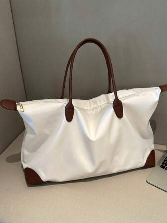 2025 New Large Capacity Women's Bag, Simple Design Shoulder Crossbody Bag, Water-Resistant Oxford Cloth Underarm Tote