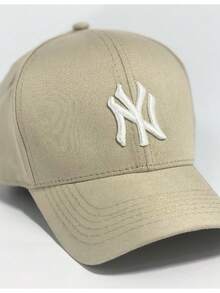 NY New York N.Y.C Women's Nude Khaki Cap Goes With Any Look! - 裸色與白色 - 查看 2
