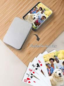 Custom Playing Cards- 52 Card Deck Personalized With Your Photo Or Design/ Add Text Poker Cards,Perfect For Valentine's Day, Anniversaries, Birthdays - Ideal Gift For Loved Ones,Personalized Gifts