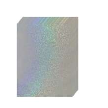 50 Sheets Sand Dot Holographic Clear Vinyl Cold Laminated Film Holographic Overlay 2.9*4.1 Inches Self-Adhesive Vinyl For Stickers, Protective And Decorative Film School Supplies,Back To School