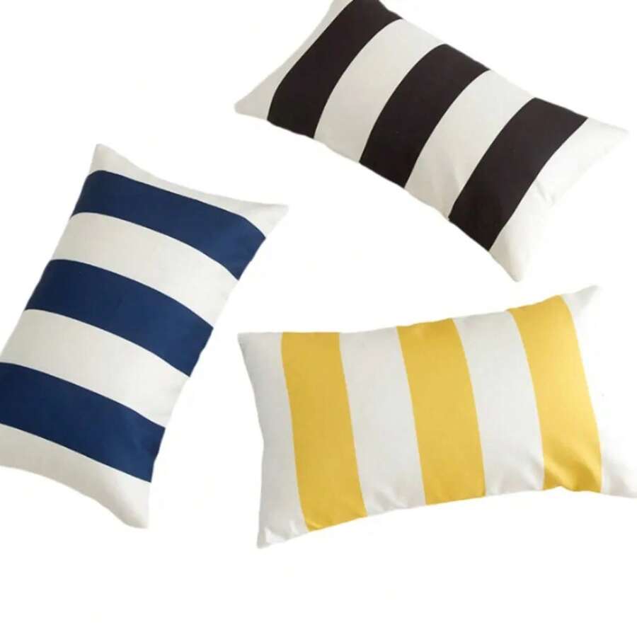 Cuscino da bar impermeabile con motivo a onde, 30x50/45x45cm, stile vacanza sull'isola, stile di vita all'aperto, cuscino per sedia da giardino, decorazione per la casa