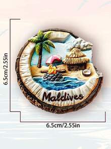 1 pieza Imán de refrigerador recuerdo de viaje a Maldivas Bali para decoración del hogar