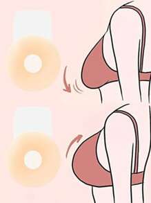 2 piezas, cobertores de pezón elevadores para mujeres, cobertores de pezón de silicona reutilizables sin costuras, cobertores de pezón para aumentar el busto de forma invisible, cobertores de pezón anti caída, cobertores de pecho de silicona invisibles, cobertores de pezón elevadores de silicona, accesorios de sujetador de unicolor, lavables a mano, fáciles de limpiar, aptos para todos los tamaños de pecho, utilizados para sostenedores de vestido de boda