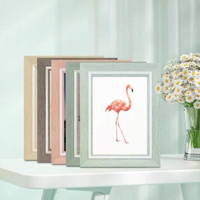 Modern Lightweight Luxury Decorative Picture Frame, Various Sizes (Artwork For Reference Only, Random Paper Delivery), Recessed Design, Suitable For Home Decor, Living Room, Bedroom, Office, Desk Or Wall Display, Back To School Gift