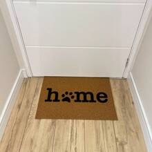 Tapete Porta Entrada Casa Capacho Vinil 40cm x 60cm Home Pet - Ouro - Visão 2